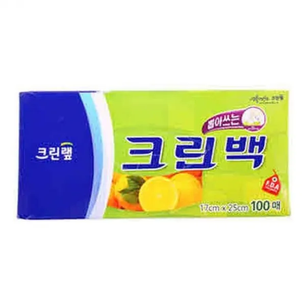 Ttt 지퍼백 투병비닐 위생백 17cmx25cm 봉투 팩 크린랲 주 크린백100매 미니 1 1