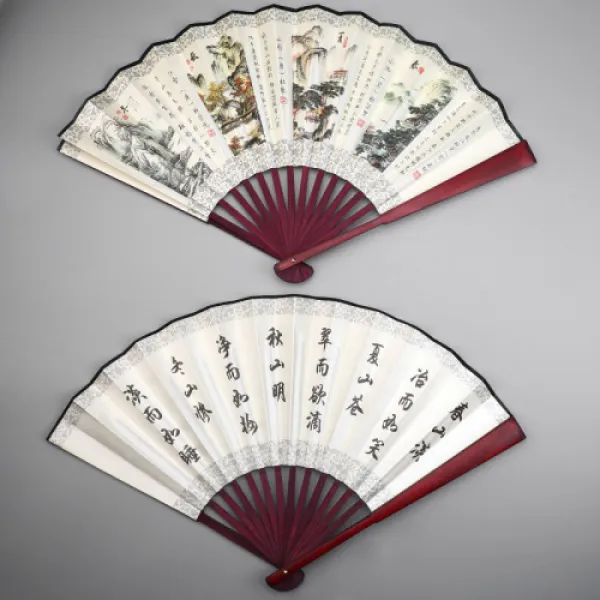 해외 부채 접는 중국풍 광고선 남풍 맞춤 고풍 꺾꽂이-94407, 단일옵션, 07.백면-적벽신유도