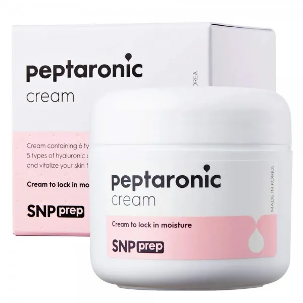 SNP PREP-Peptaronic Cream-모든 건성 피부 타입을 위해 집중적으로 보습 및 탄력-펩타이드 및 히알루 론산의 완벽한 조합-55, 단일상품