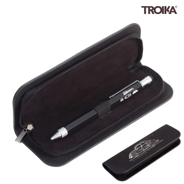 [TROIKA] BEETLE PROFILE 멀티태스킹 볼펜&케이스 세트 블랙 (PEC74BS)