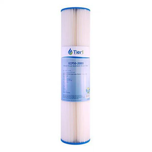 Pentek ECP50-BB 비슷한 주름 침전물 물 필터 20 x 4.5 인치 50 M. Pentek
