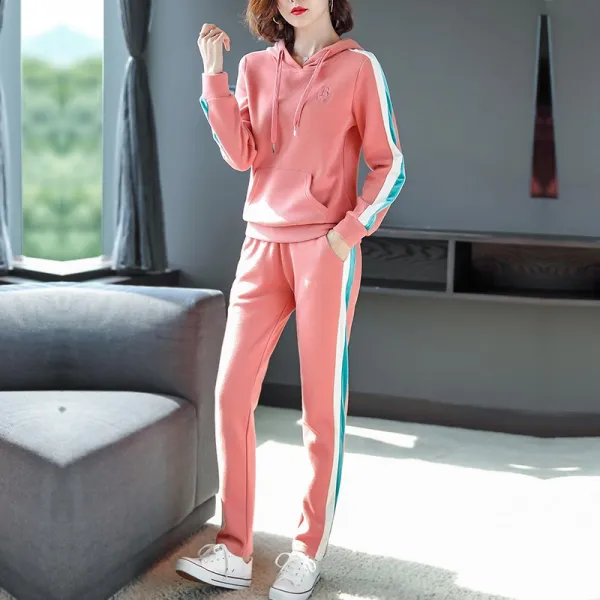 Pinying 여자 가을 데일리룩 트레이닝복 세트 43659318