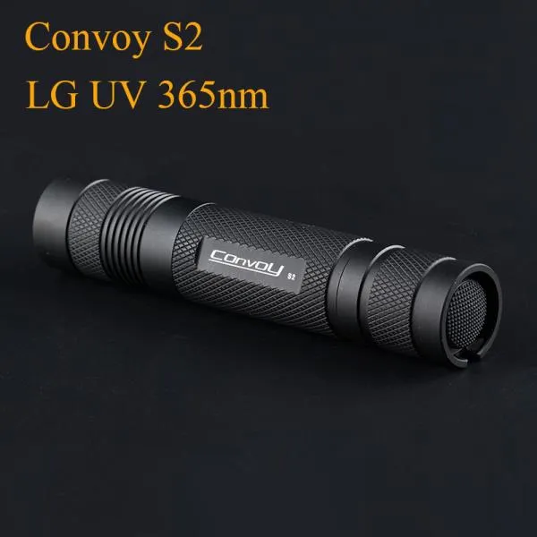 호송 S2 LG UV 365nm 손전등 EDC 토치 UV 미니 라이트 Linterna LED Lanterna 자외선 울트라 바이올렛 빛 1, 02 Russian Federation_02 No battery