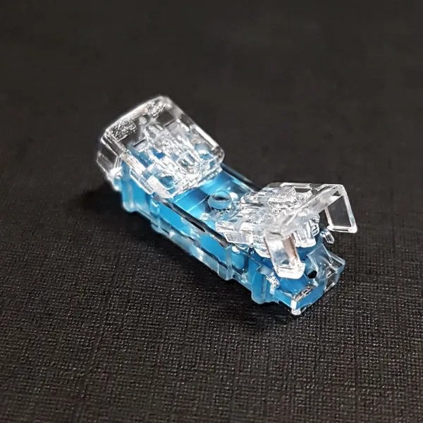 Egshop 메뚜기 커넥터 심선접속자 퀵스냅 비젤 청젤타입 1box 100ea 100개입 청젤 타입