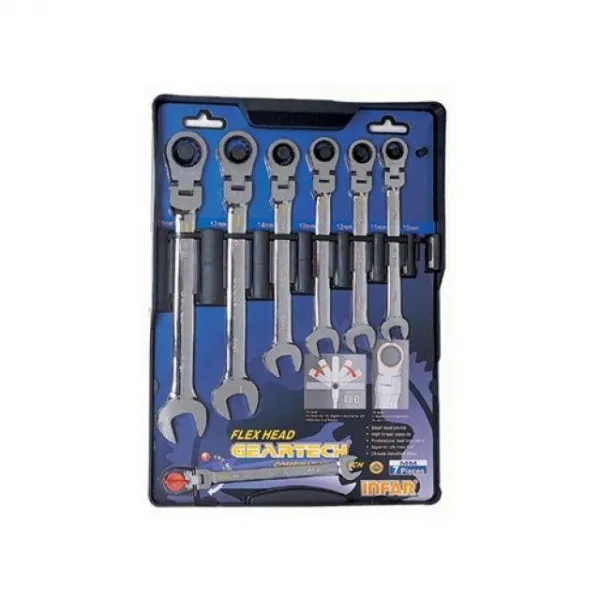 라쳇렌치 세트/7pcs/10_19mm/(SET) 플렉시블 인파-2052007 몽키스패너