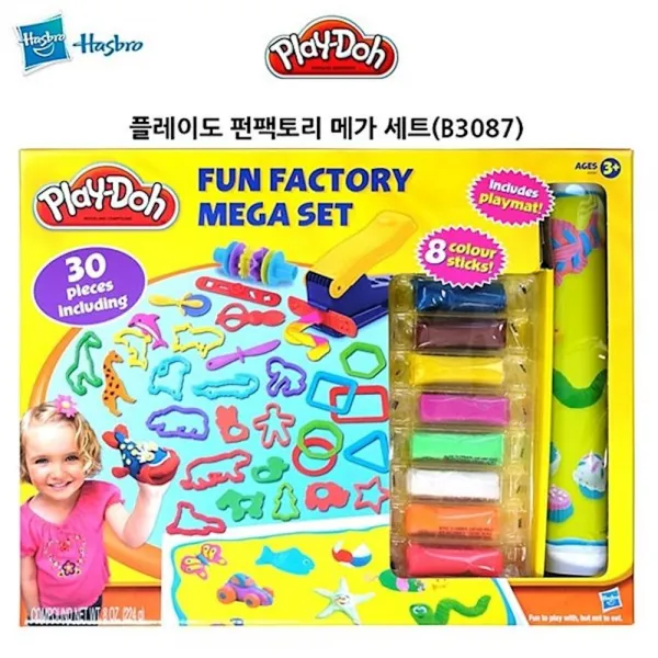 플레이도우 펀팩토리 메가 세트 B3087 미디어 공작교구 점토놀이 미술 찰흙 교육 도서