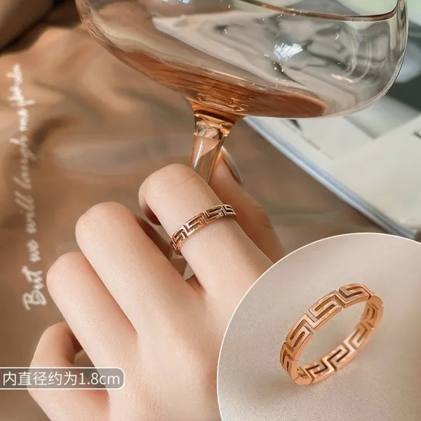 Apr.22 53번 넷 레드 패션 반지녀 꽈배기 나비 진주 반지 쿨링 미니멀한 디자인 과대 엣지 링Z