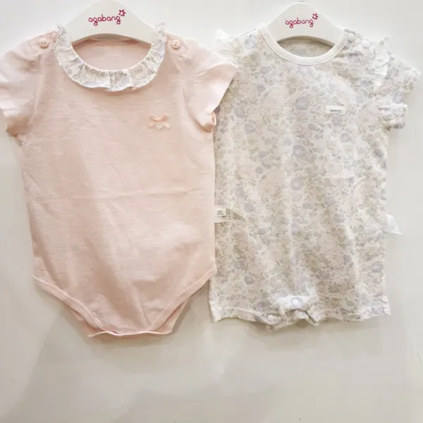 아가방 20년여름신상~! *제이반팔바디슈트2세트* 러블리공쥬~ 무형광 아기띠하는 땀많은 아가들 필수템~ 실내&외출엔 요게 딱~!! 서두르세요~! #한정상품#