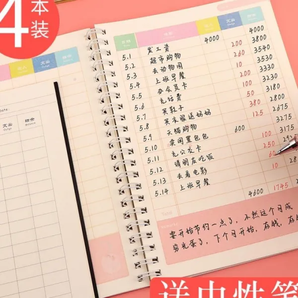 가계부 가정용 지부 양식표 타입점포 수입과지출 거래액 다용도 물건입하 ., T11-매일 계획 노트북/1권(레드 블루블랙 펜)