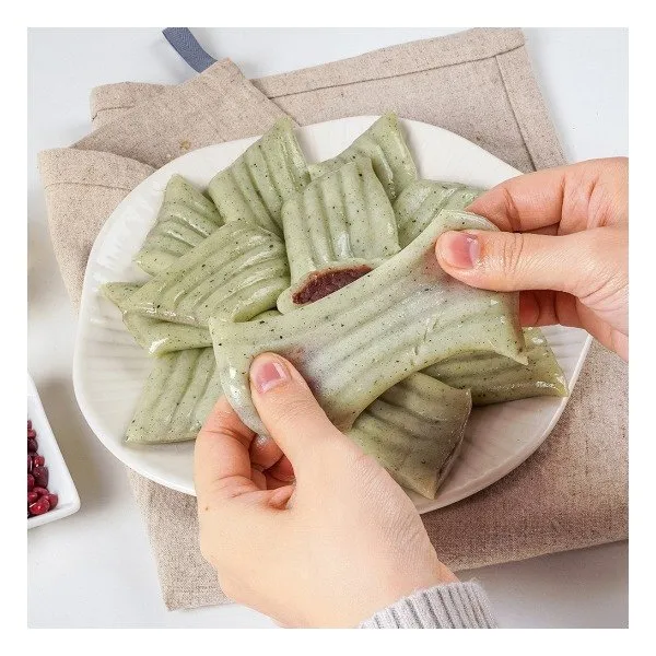 [농부마음] [품앗이] 굳지않는 아스파라거스 앙꼬절편 900g, 상세 설명 참조