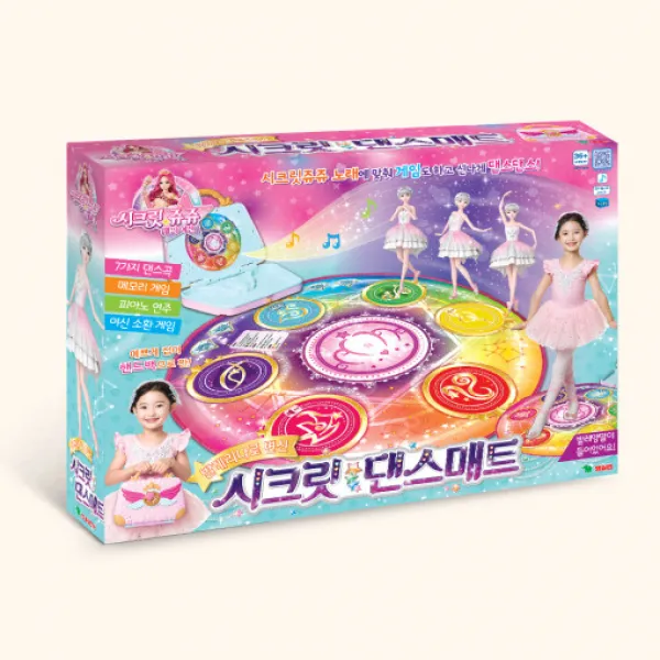 시크릿쥬쥬 시크릿 댄스매트 세트, 혼합색상