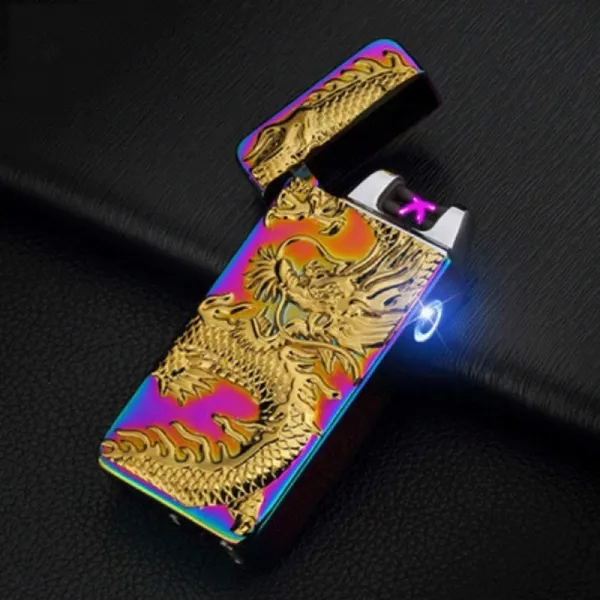Mopoq 방풍 석궁 라이터는 USB 불꽃없는 전자 담배 라이터로 충전 할 수 있습니다. 더 가벼운 LED 점화기