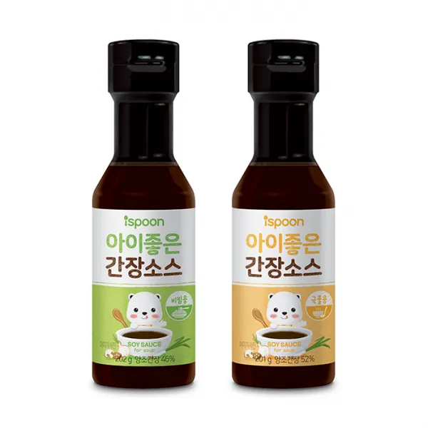 아이스푼 아기간장 아이좋은 간장소스 2개, 1개, 국물용+비빔용