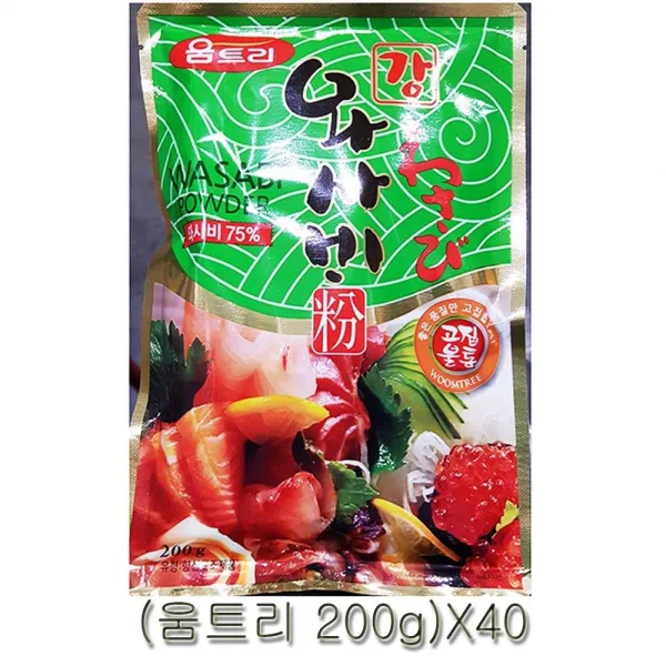 JH 움트리 와사비 200g X40 고추냉이 일식, 1
