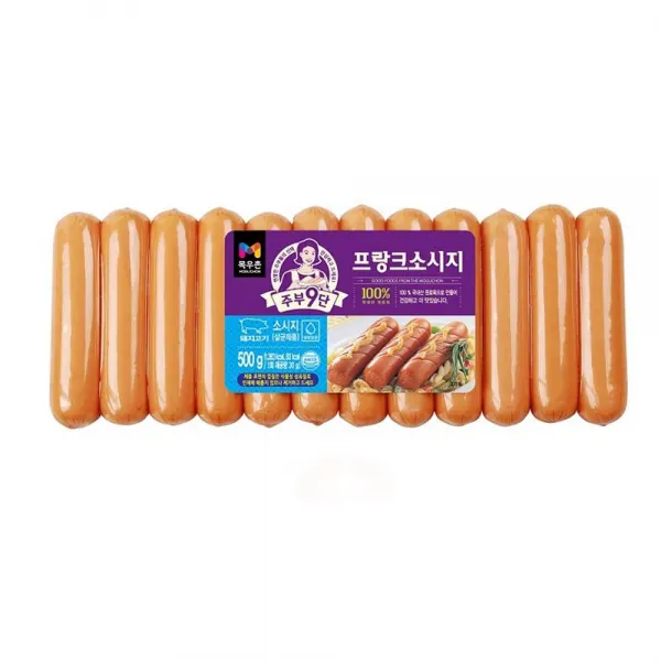 목우촌 주부9단 프랑크소시지, 500g, 1개
