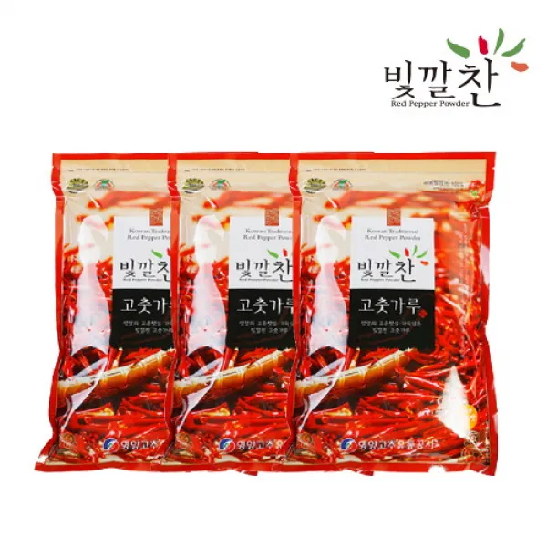빛깔찬고춧가루 [2021년산] (김치용/보통맛) 3kg, 03 양념용 보통맛 3kg, 상세설명 참조