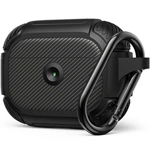 Apple 용 AirPods Pro 케이스 견고한 전신 보호 커버 탄력적 인 충격 흡수 디자인 부드러운 피부의 내구성있는 갑옷 케이스-매트, 단일상품