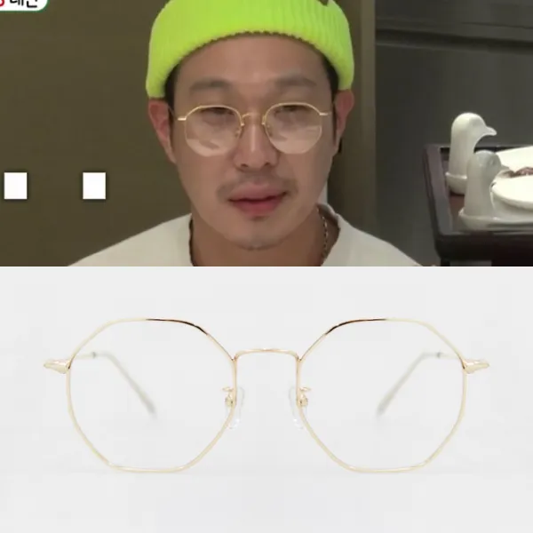라피던트 미우새 하하 안경 슬기로운 의사생활 장겨울 다각 안경테 (자외선 블루라이트 차단 시력보호)