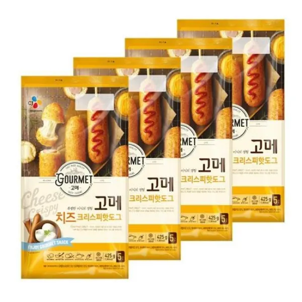 [시중동일]고메 치즈핫도그 425g x 4봉 총20개, 없음, 상세설명 참조