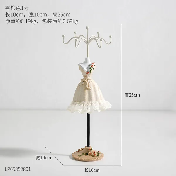노르딕 INS 무드 칸 인싸템 밀크 티 숍 레진 쥬얼리거치대 사무실 분장실 독창적 그테이블 장식품, 샴페인 1번 쥬얼리거치대