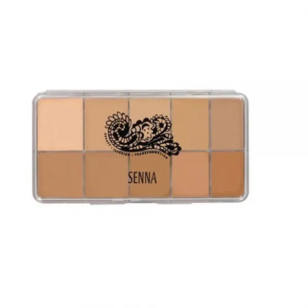 세나 화장품 슬립커버 팔레트 파운데이션 미디엄 다크 2.7 온스 Senna Cosmetics Slipcover Palette Foundation MediumDark Ounce, 단일상품, 단일상품