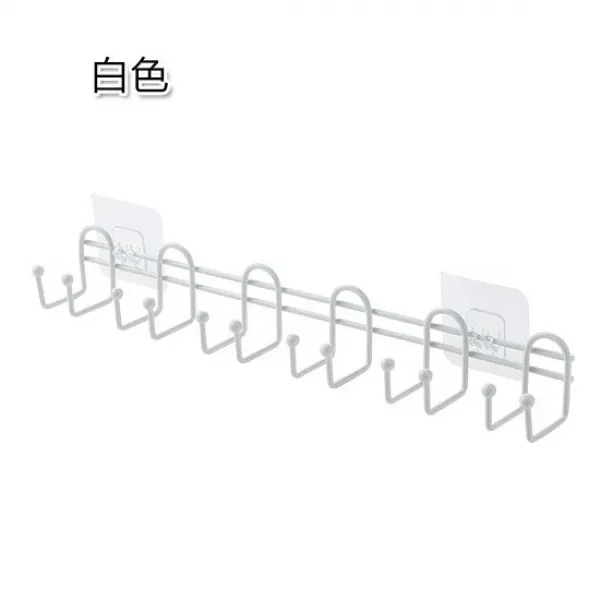 붙박이장내부 똔따렐리 펀치 프리 연철 스트립 후크 주방 욕실 스토리지 비스코스 원활한 후크 강력한 내력 벽걸이 스토리지 사토가구 캠퍼필드 생황 수납 소품 하얀