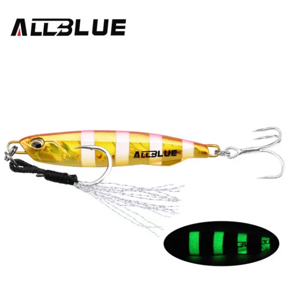 112085 / ALLBLUE DRAGER SLIM Metal Casting Jig Spoon 20G 30G Shore Drag Cast Jigging Lead 농어 미끼 인공 미, Color I