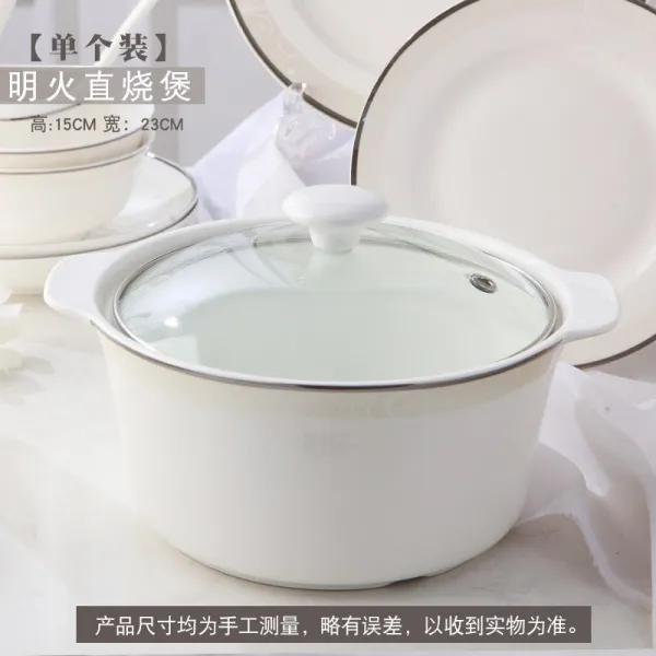 한창때이다 경덕진 DIY 콤비네이션 유러피안 골자기 가정용 요리 접시 도자기 그릇 식기, 한창때이다 타오르는 불 직탕기