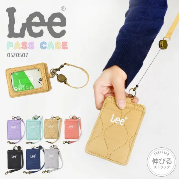 정기권 케이스 릴부 패스 케이스 Lee리 카드 케이스 귀여운 브랜드 id카드 ic카드 스트랩 릴이 늘어나는