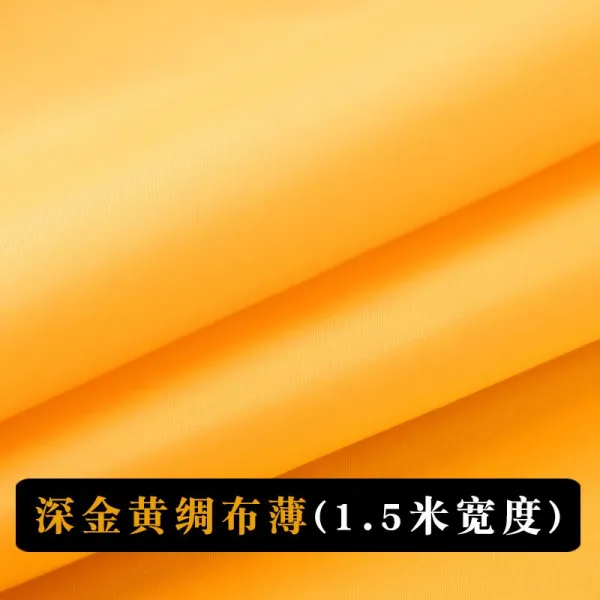 미짱 샤틴 공양 포 향화를 받들다 둘레 불당 재료 엘로 와이드 덥는천 테이블보 재신, 다크 골드엘로우 비단천 얇은 1. 5