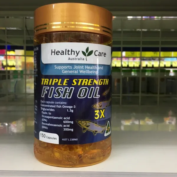 헬씨케어 Healthy Care Triple Strength Fish Oil 헬시케어 3배함량 피쉬오일 150캡슐x2팩, 2팩