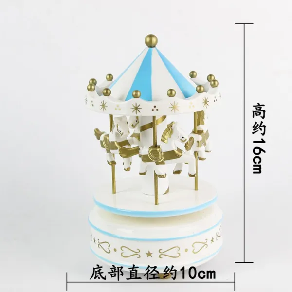 오르골 회전목마 인테리어 소품 환상적 목마 생일 소녀하트 T06