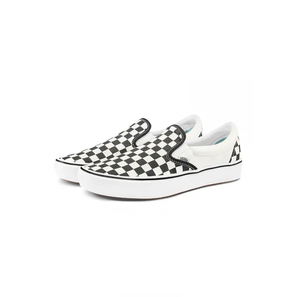 스니커즈운동 정부측 흑백 바둑판 시원하다 편안복 남성 여성 Slipon 즈크화 2349390337