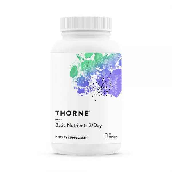 Thorne Research 쏜리서치 2-day 종합비타민 종합미네랄 야채캡슐60정, 60개입, 5개