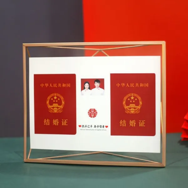 액자 156# 결혼증 수납함 가정 수납 소장 혼인등록하다 다소미얼 Z, {