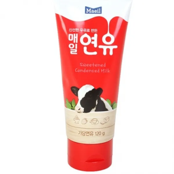 매일 연유 120g 연유튜브 짜먹는연유 빙수연유 가당, 2개