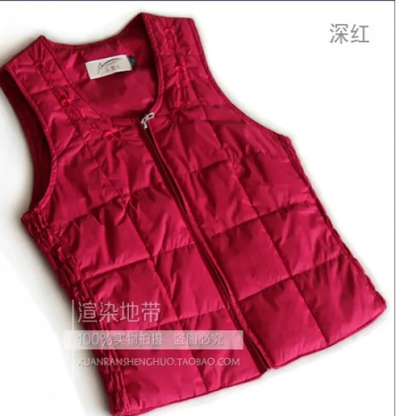 [해외]여성상의 > 캐쥬얼 점퍼/자켓 여성 캐쥬얼점퍼 / 아우터 Ms. winter down vest to wear warm down jacket vest vest female Slim thin big yards i