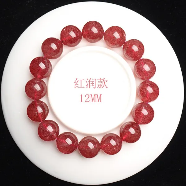 팔찌 POSHINE 붕 여름 이와 같다 딸기 여성 석 장미수정 홑겹 크리스탈 염주 선물 2755263305