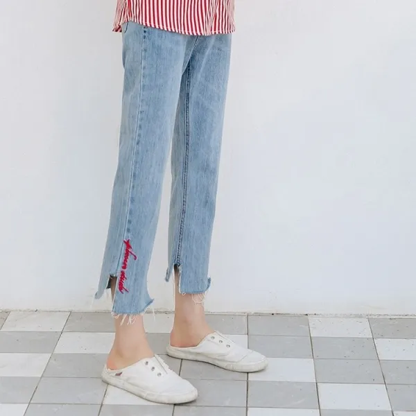 머머다 머머다 여성 일자핏 청바지 와이드핏 데님팬츠 봄 신상20 Ssq20 576095836880