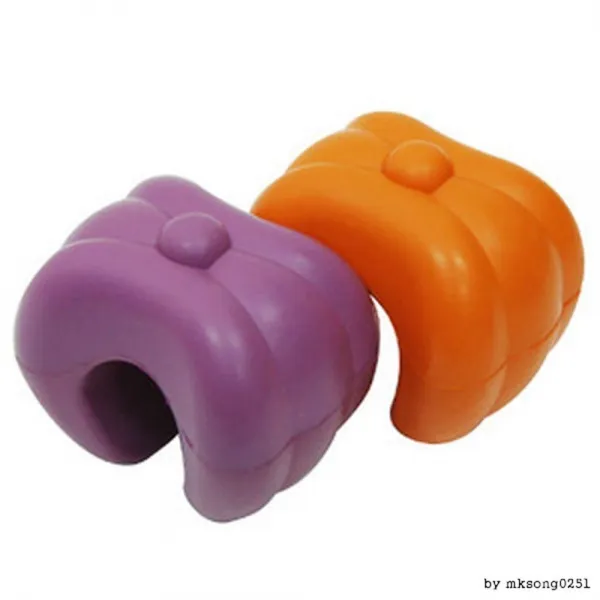 호박 도어쿠션 2개 유아손다침방지 문쾅방지 손낌방지 주황색