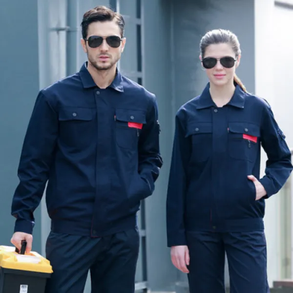 남여공용 작업복 정비복 근무복 순면 작업복 세트 남 추동 전기 용접 내마모 공장복 상의 공장공장 공사장 긴팔 노보 반팔