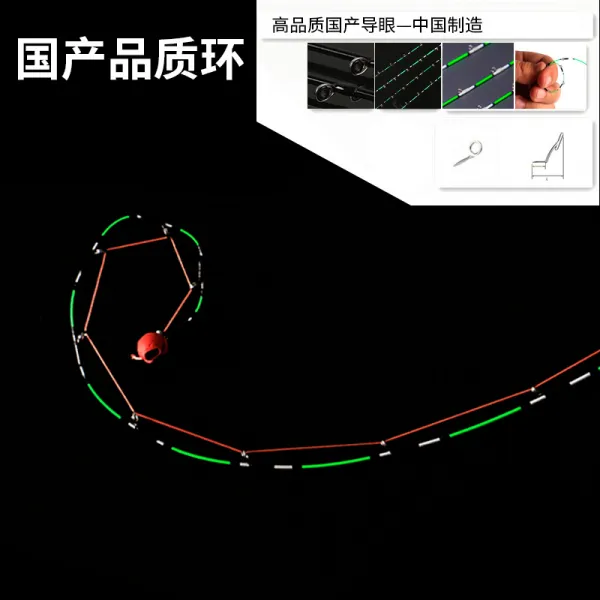 수입 나노 잘 끊어지지 않는다 유리섬유 조금 뗏목의 끄트머리 뗏목낚시 다리 타이낚시대 연미 끝미연 봉 배절, 조금 통 후지 고리 1을 사다 gi