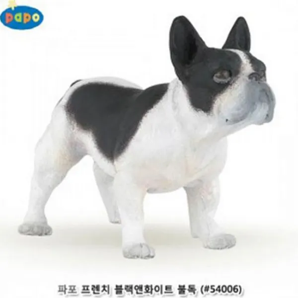 한국bs 잇템 모형완구 프렌치 블랙앤화이트 불독 54006 동물 사물피규어