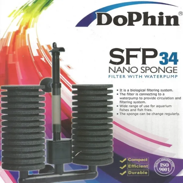 미소아쿠아 나노스펀지 쌍기여과기 SFP34, 1개