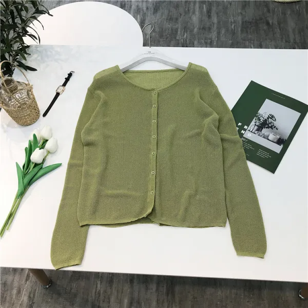 여성 루즈핏 자외선차단 가디건