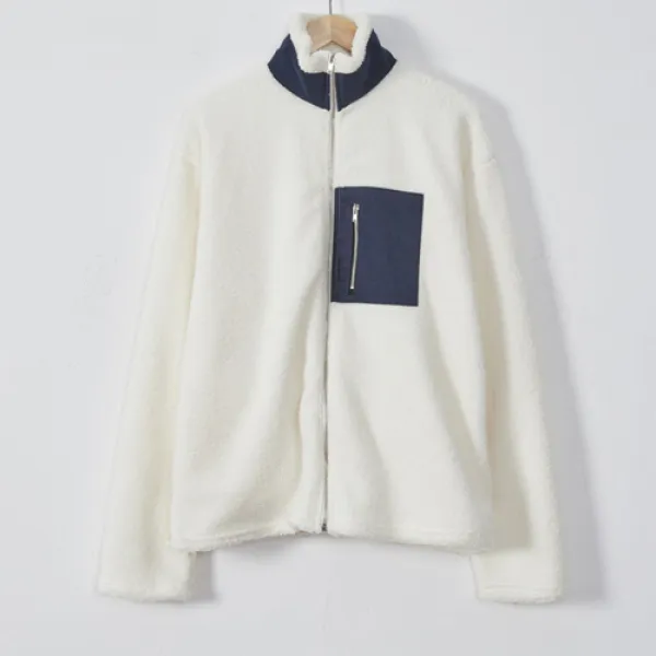 월간옷장 오버핏 양털 후리스 집업