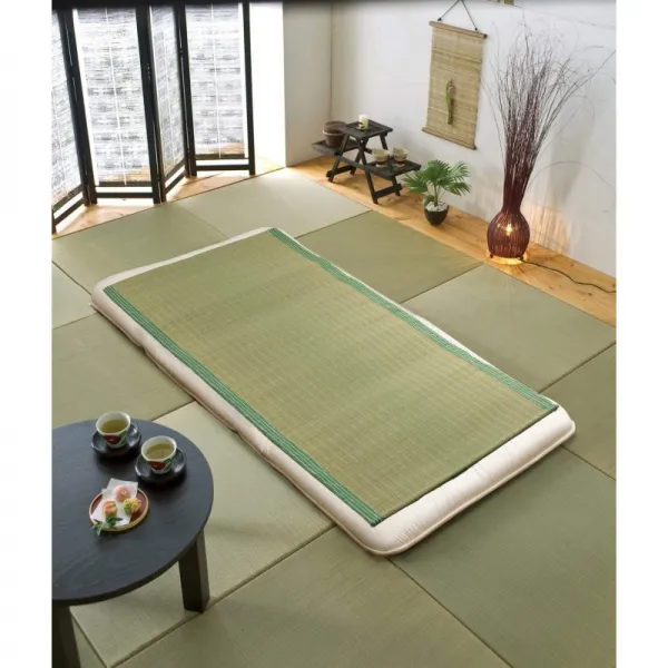 이케히코 일제 이구 시트 담요 패드 싱글 급류 약 88 × 180cm 그린 국산 히바 가공 # 6507909, 단일상품