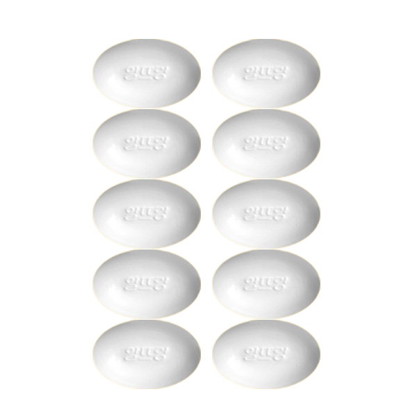 알뜨랑비누 알뜨랑(130g) 10개 화이트 목욕탕 여관 모텔 호텔 사우나 숙박업소 비누, 130g