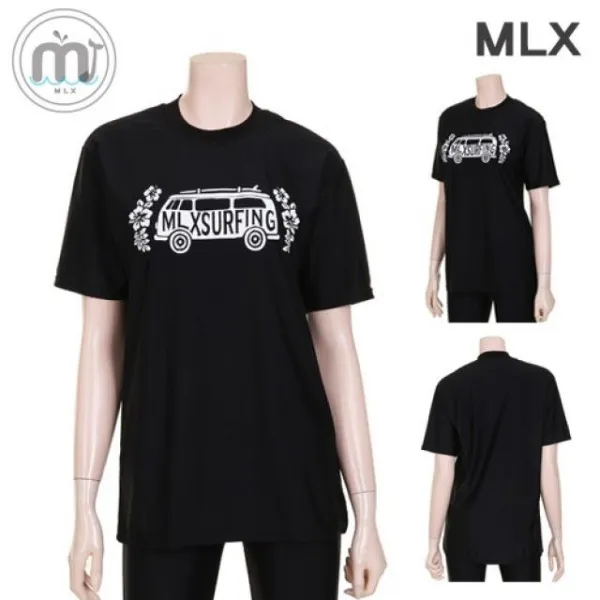 필라테스 요가복 수영복 (MLX) 여자 비치웨어 베이직라인 프린팅 티셔츠 탑 수영복-DM_297 트레이닝복 남자수영복 여자수영복
