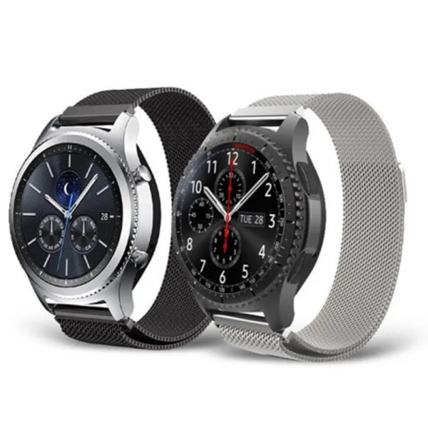 [바보사랑] 갤럭시워치 액티브 메쉬 메탈 밴드 스트랩, 사이즈선택:46mm / 색상선택:로즈골드, 상세 설명 참조